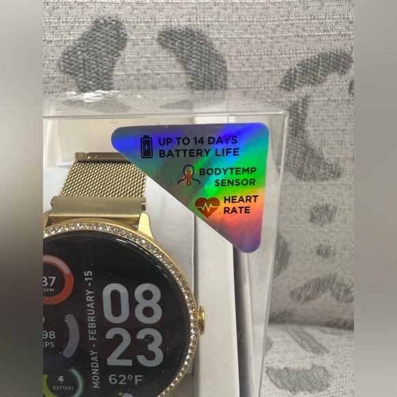 I tech fusion 2 gold with bling round face smart watch - Picture 6 of 6